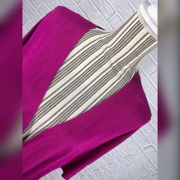 {catherine’s} Fuchsia Open Cardigan - Picture 3 of 8